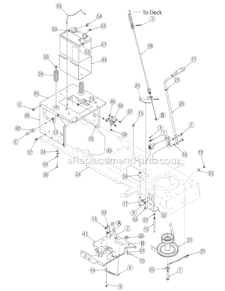 Page E Diagram and Parts List for 13AT605H129 2006 MTD Lawn Tractor