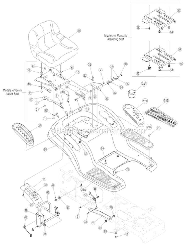 Page F Diagram and Parts List for 13AT605H129 2006 MTD Lawn Tractor