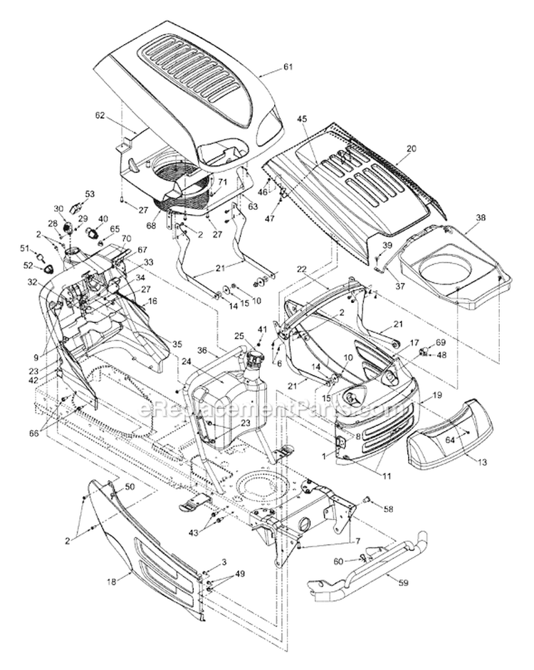 Page F Diagram and Parts List for 13AT618H300 2003 MTD Lawn Tractor