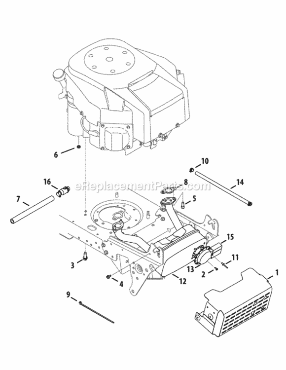 Engine_Accessories_Twin Diagram and Parts List for 13AT915T004 2012 MTD Lawn Tractor