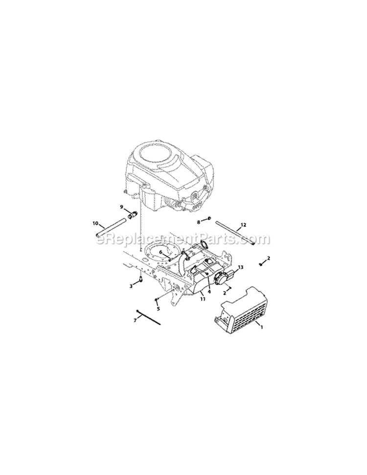 Page B Diagram and Parts List for 13AX795S004 2011 MTD Lawn Tractor