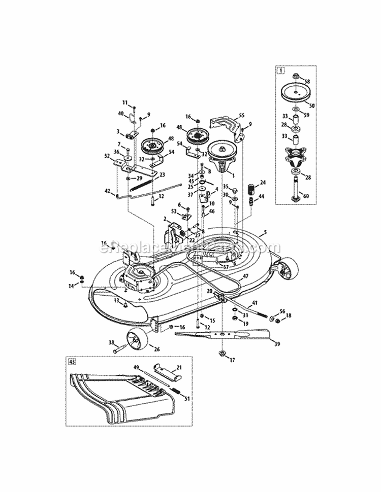 Page G Diagram and Parts List for 13AX795S004 2011 MTD Lawn Tractor