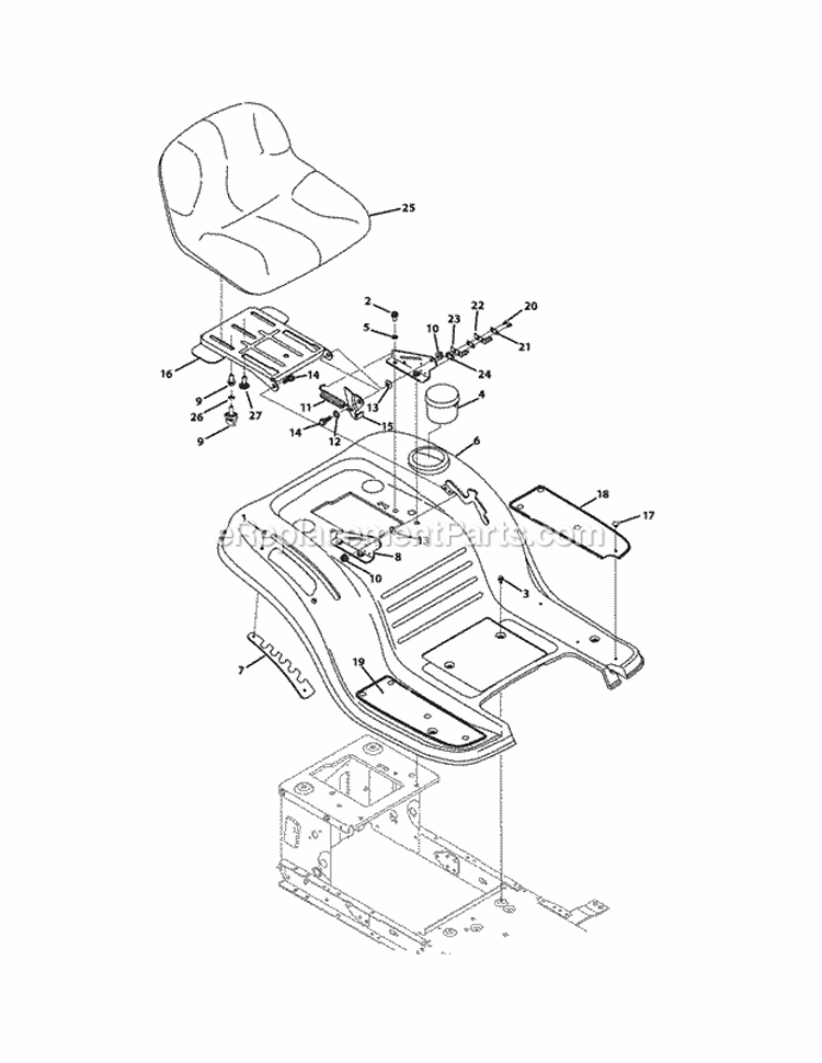 Page I Diagram and Parts List for 13AX795S004 2011 MTD Lawn Tractor