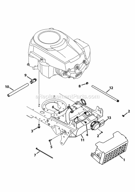 Page A Diagram and Parts List for 13AX795S004 2013 MTD Lawn Tractor