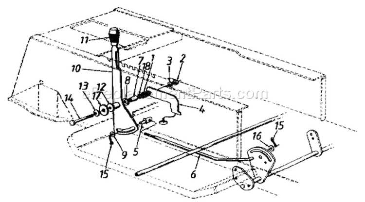 Page Q Diagram and Parts List for 13BH660F033 2001 MTD Lawn Tractor
