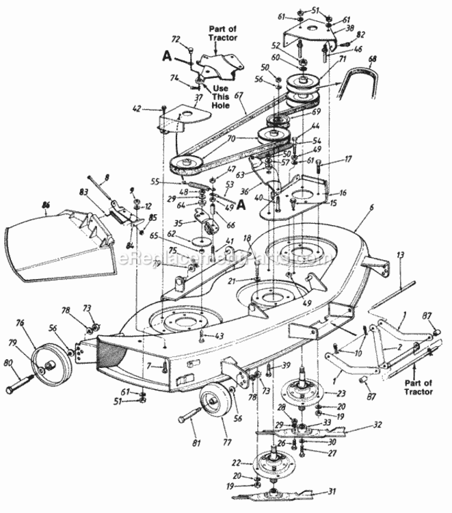 Parts Diagram and Parts List for 141-829H000  MTD Lawn Tractor