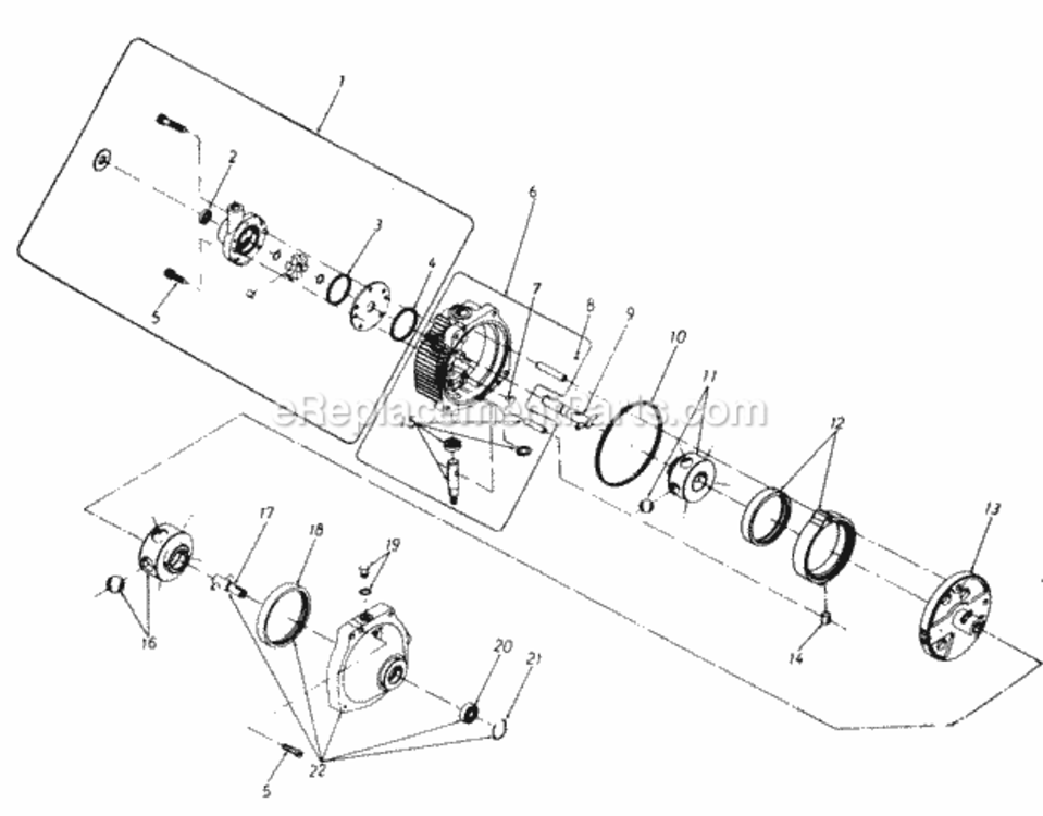 Hydrostatic_Transmission Diagram and Parts List for 141-995-118 GT1850 MTD Lawn Tractor