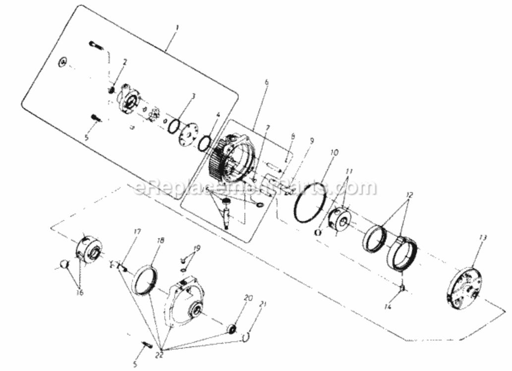Hydrostatic_Transmission Diagram and Parts List for 142-995-205 1992 MTD Lawn Tractor