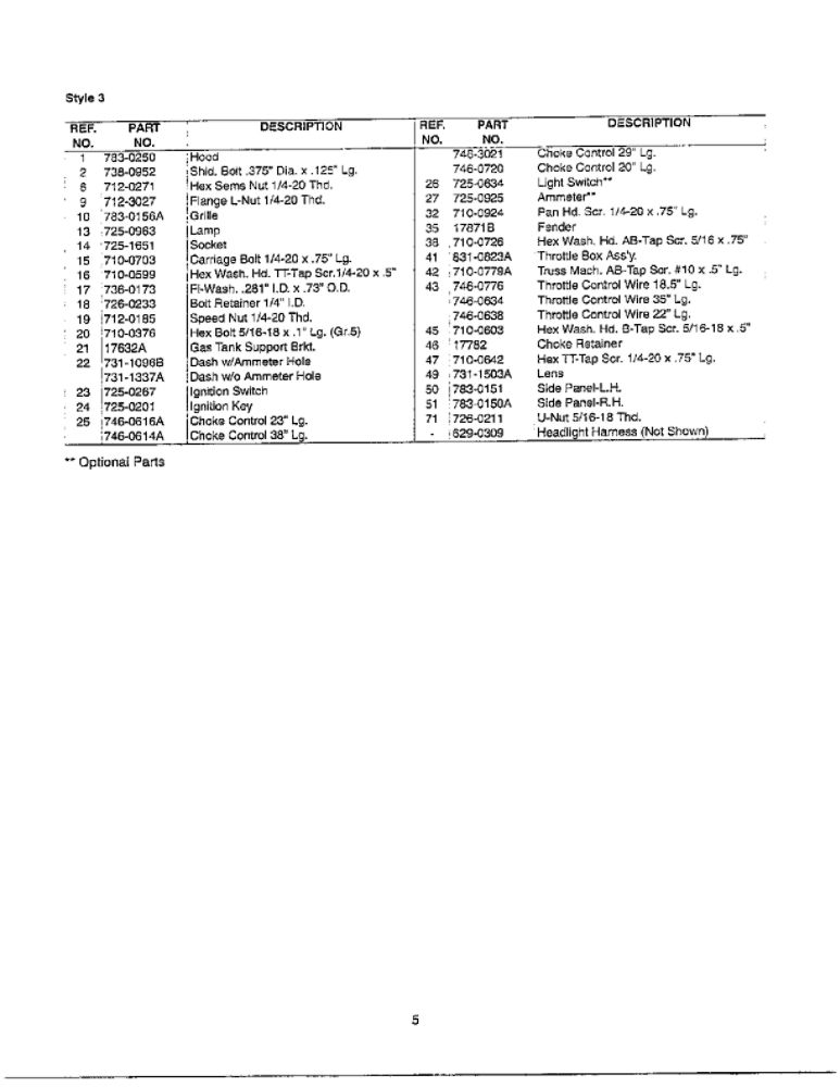 Hood/Grille/Side Panels/Dash 2 Diagram and Parts List for 690  MTD Lawn Tractor