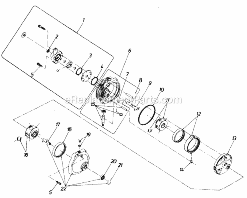 Hydrostatic_Transmission Diagram and Parts List for 147-863-000 1987 MTD Lawn Tractor