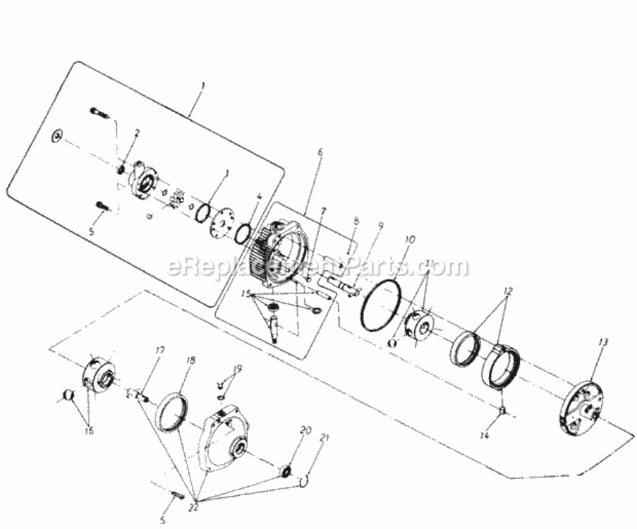 Hydrostatic_Transmission Diagram and Parts List for 147-995-000 1987 MTD Lawn Tractor