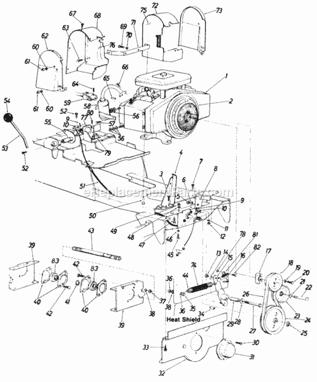 Page E Diagram and Parts List for 147-995-000 1987 MTD Lawn Tractor