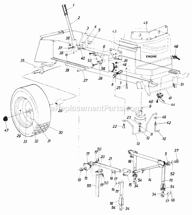 Page F Diagram and Parts List for 148-812-135  MTD Lawn Tractor