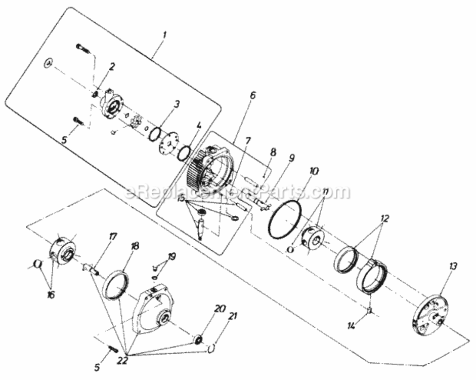 Hydrostatic_Transmission Diagram and Parts List for 148-856-000 1988 MTD Lawn Tractor