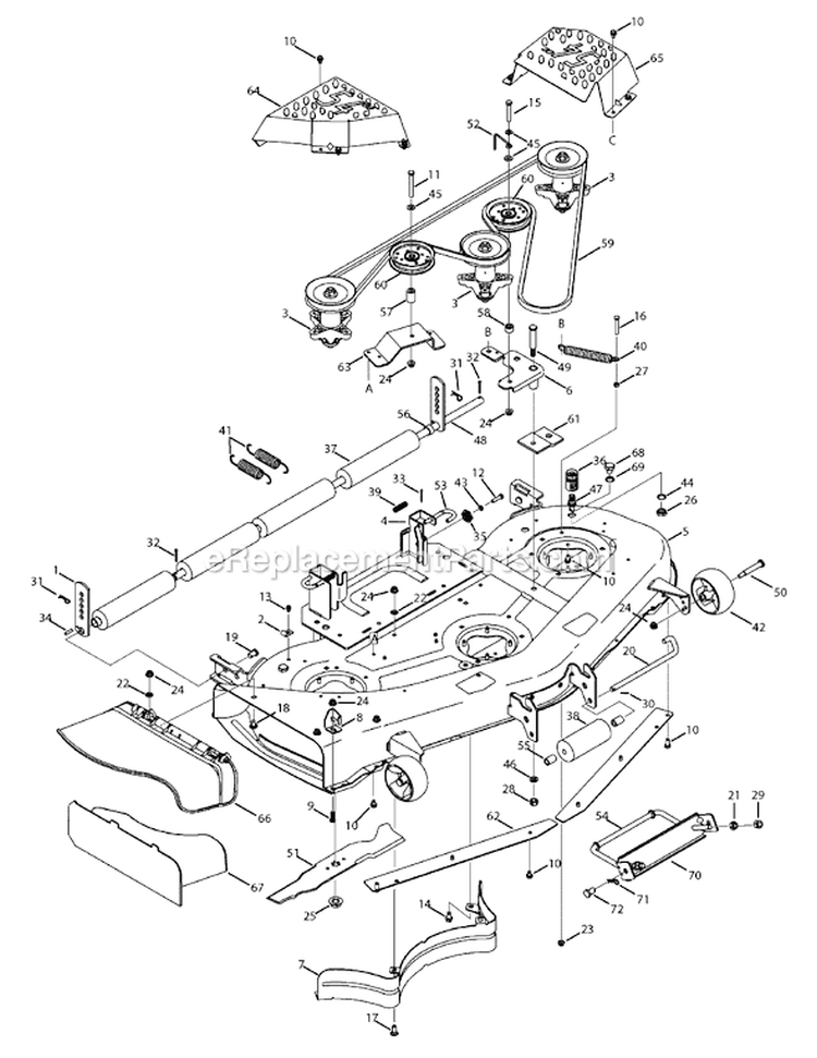 Page F Diagram and Parts List for 14AA815K004 2008 MTD Lawn Tractor