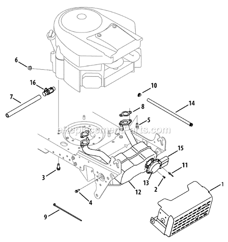 Page A Diagram and Parts List for 14AA815K033 2009 MTD Lawn Tractor
