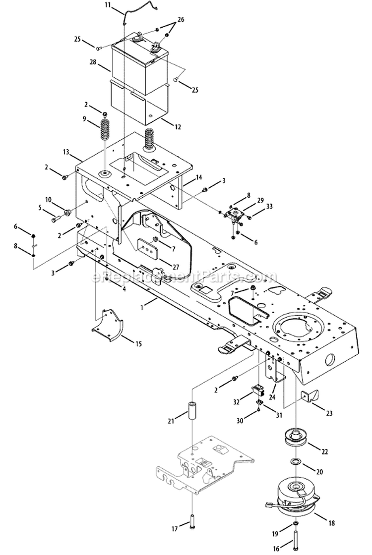 Page C Diagram and Parts List for 14AA815K033 2009 MTD Lawn Tractor