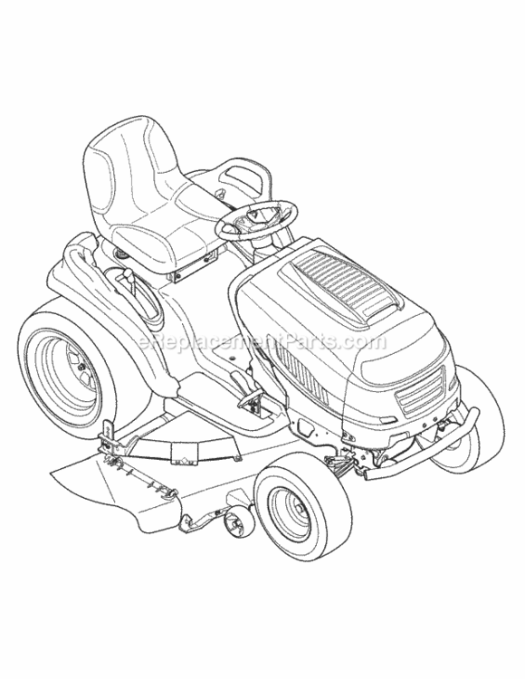Page G Diagram and Parts List for 14AA945K004 2010 MTD Lawn Tractor