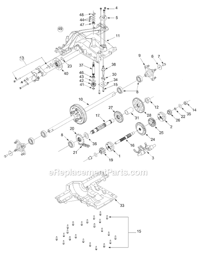 Page H Diagram and Parts List for 14AI808H372 2004 MTD Lawn Tractor