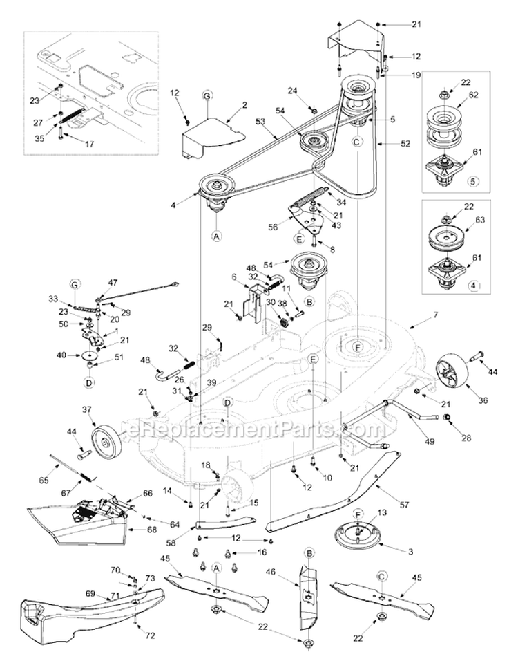 Page B Diagram and Parts List for 14AT808H929 2004 MTD Lawn Tractor