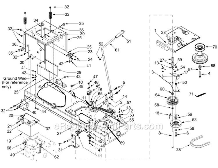 Page F Diagram and Parts List for 14AT808H929 2004 MTD Lawn Tractor