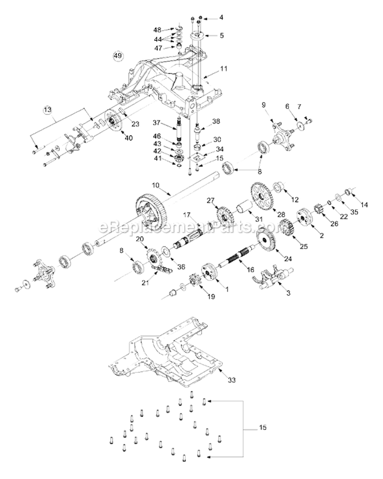 Page H Diagram and Parts List for 14AT808H929 2004 MTD Lawn Tractor