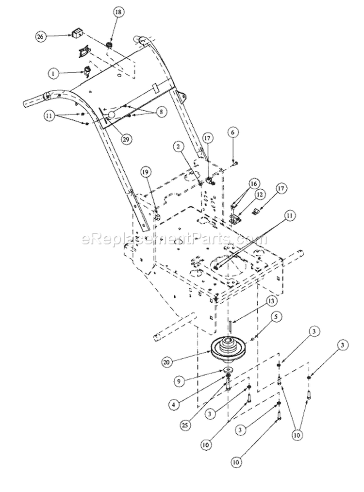 Page A Diagram and Parts List for 1548GF 55AE232M195 - 2000 MTD Lawn Mower