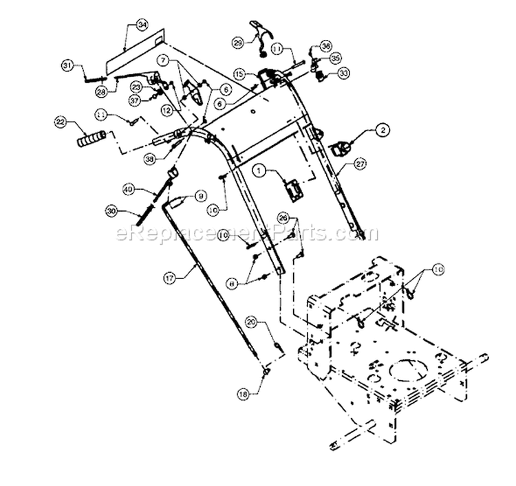 Page I Diagram and Parts List for 1548GF 55AE232M195 - 2000 MTD Lawn Mower