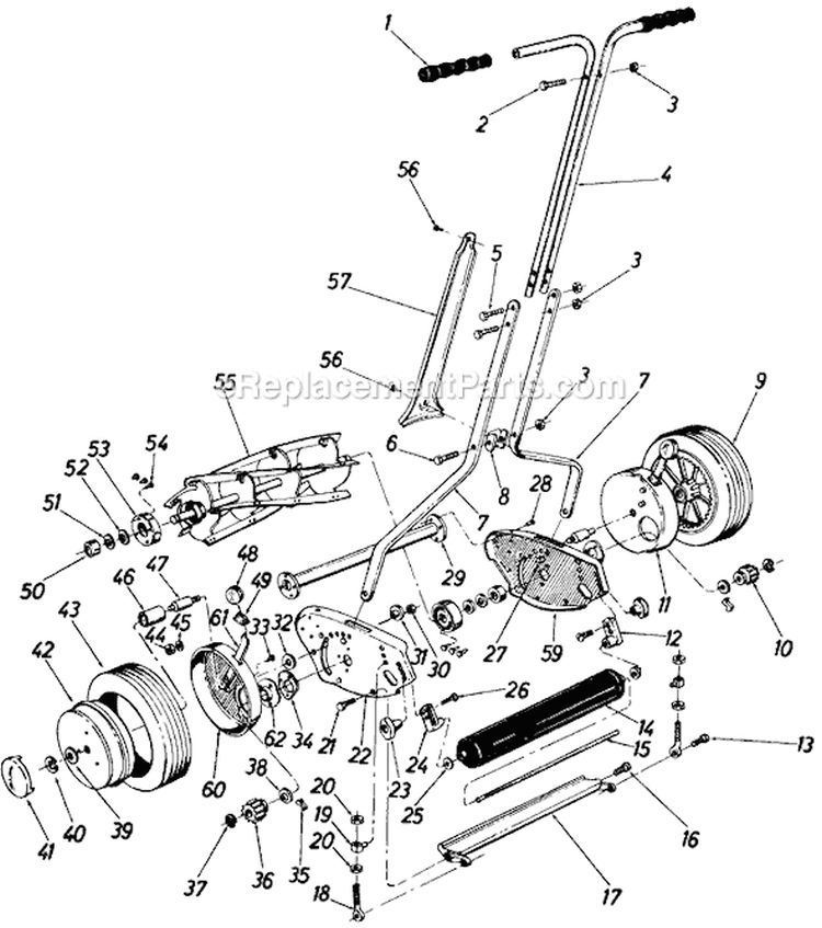 Page A Diagram and Parts List for 155-515-000 1985 MTD Lawn Tractor