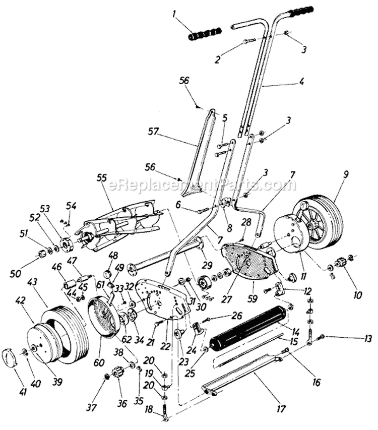 Page A Diagram and Parts List for 158-510-000 1988 MTD Lawn Tractor