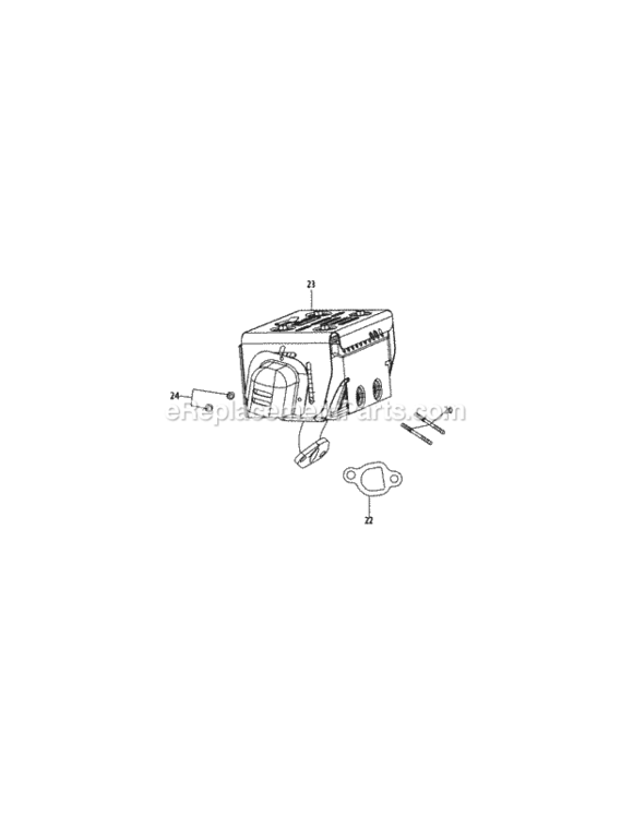 161-Jwa-11_Muffler Diagram and Parts List for 161-JWA-11  MTD Engine