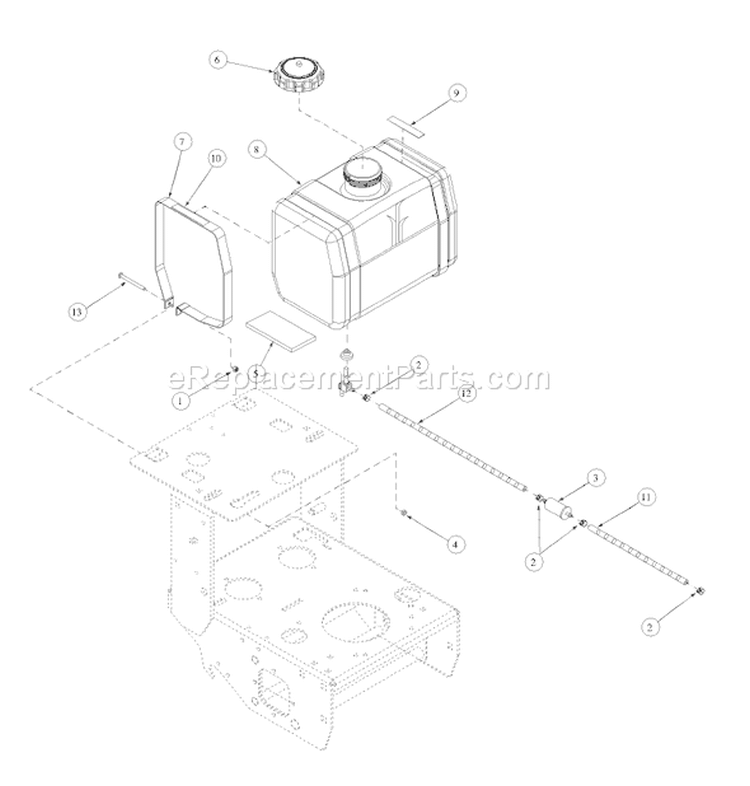 Page G Diagram and Parts List for 1436H 55AE331R195 MTD Lawn Mower