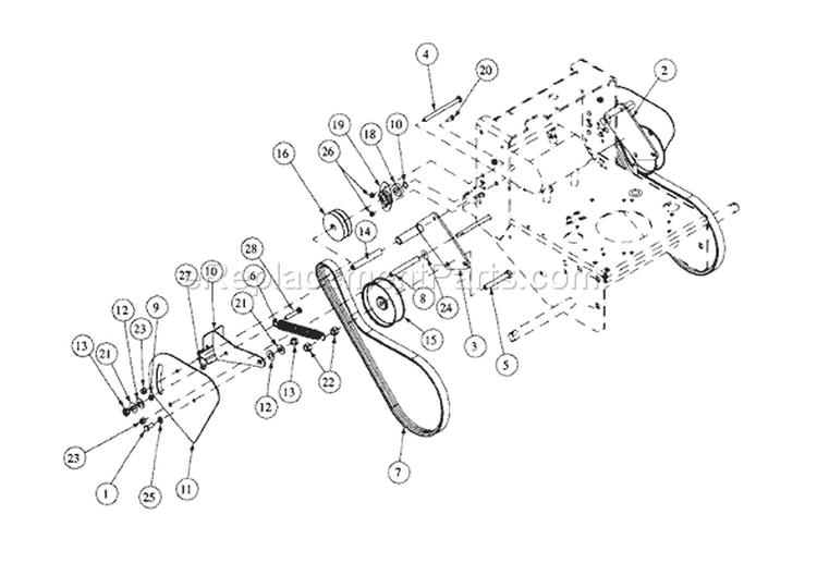 Page L Diagram and Parts List for 1548GF 55AE232M195 - 2000 MTD Lawn Mower