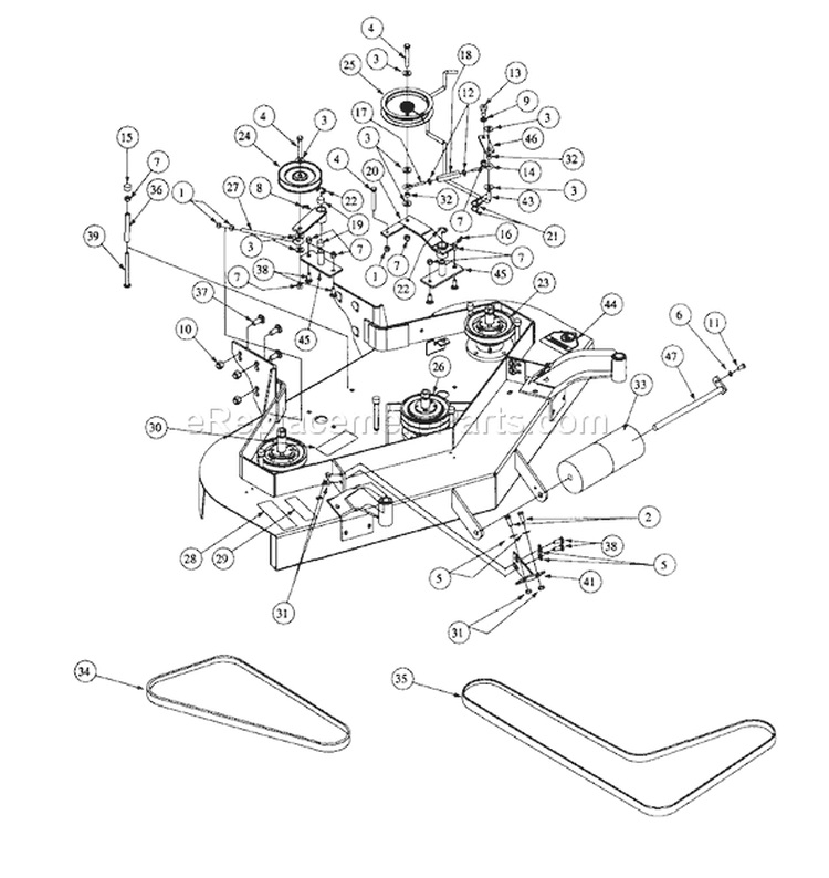 Page D Diagram and Parts List for 1652G 55AE223T195 - 2000 MTD Lawn Mower