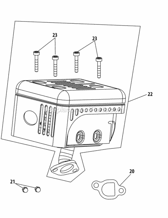 170-L0-11_Muffler Diagram and Parts List for 170-L0-11  MTD Engine