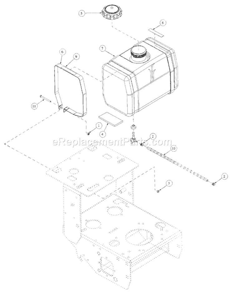 Page T Diagram and Parts List for 1748F 55AF3DAM195 MTD Lawn Mower
