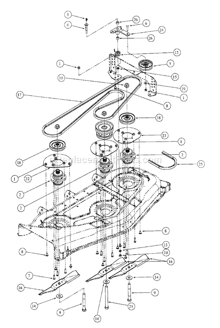 Page C Diagram and Parts List for 1748F 55AF3DAM195 MTD Lawn Mower