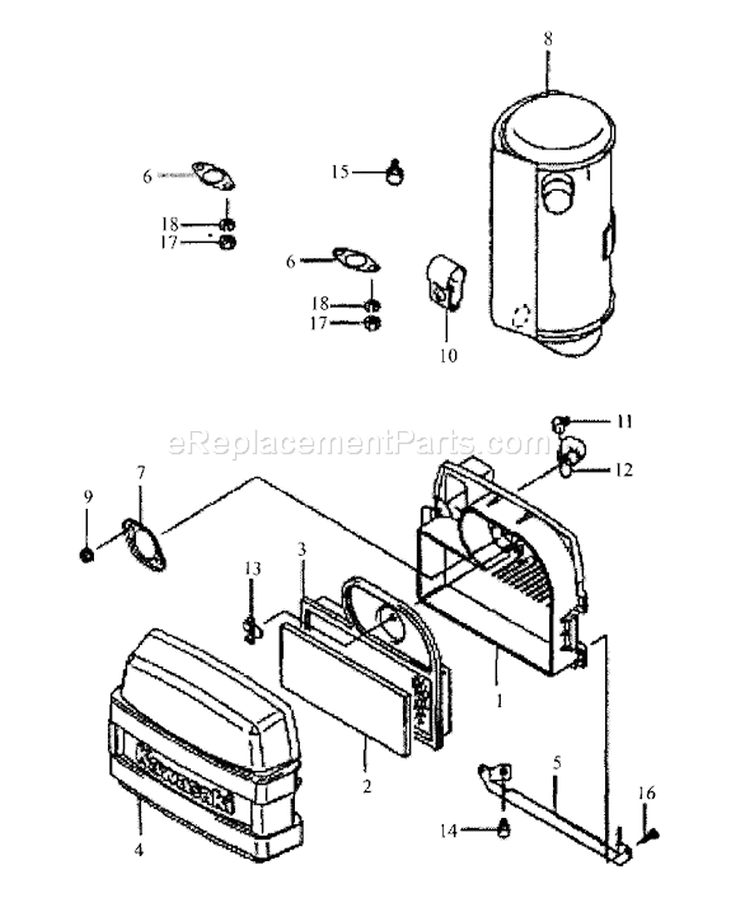 Page I Diagram and Parts List for 1748F 55AF3DAM195 MTD Lawn Mower