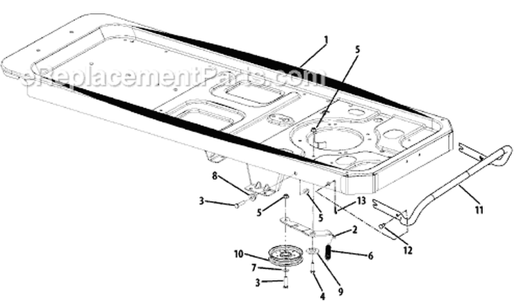 Page C Diagram and Parts List for 17AD2ACP004 RZT-50 2008 MTD Lawn Tractor