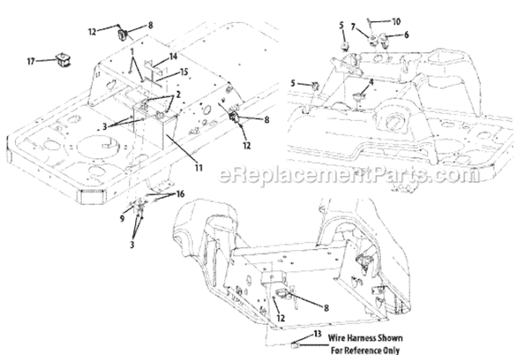 Page C Diagram and Parts List for 17AE2ACG105 2009 MTD Lawn Tractor