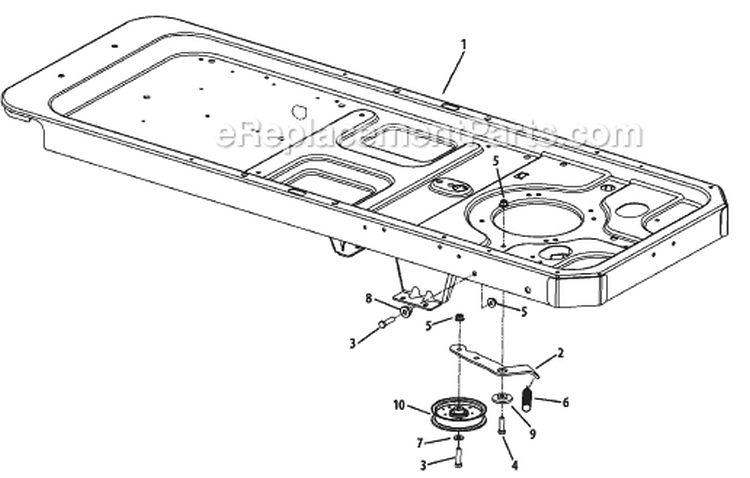 Page E Diagram and Parts List for 17AE2ACG105 2009 MTD Lawn Tractor