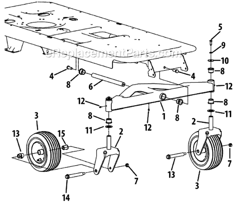 Page F Diagram and Parts List for 17AE2ACG105 2009 MTD Lawn Tractor