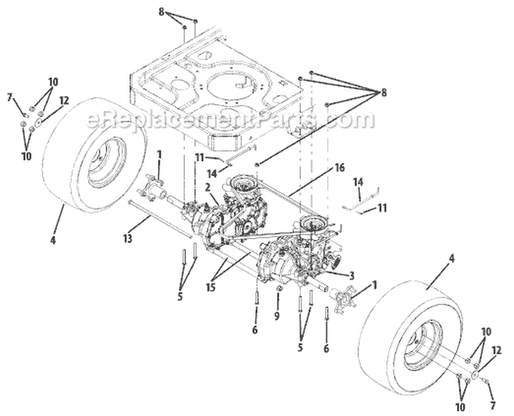 Page B Diagram and Parts List for 17AF2ACP929 2009 MTD Lawn Tractor