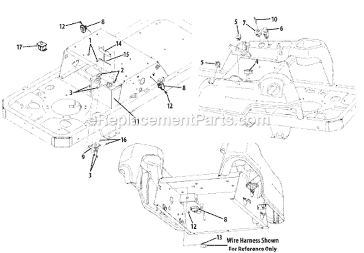 Page C Diagram and Parts List for 17AF2ACP929 2009 MTD Lawn Tractor