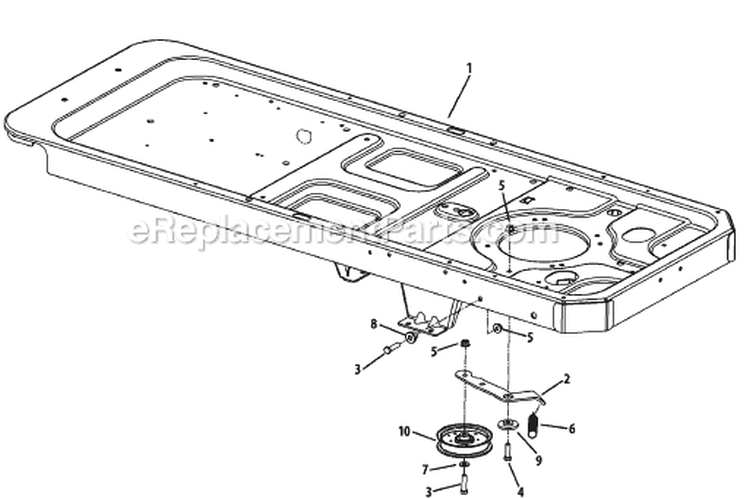 Page E Diagram and Parts List for 17AF2ACP929 2009 MTD Lawn Tractor