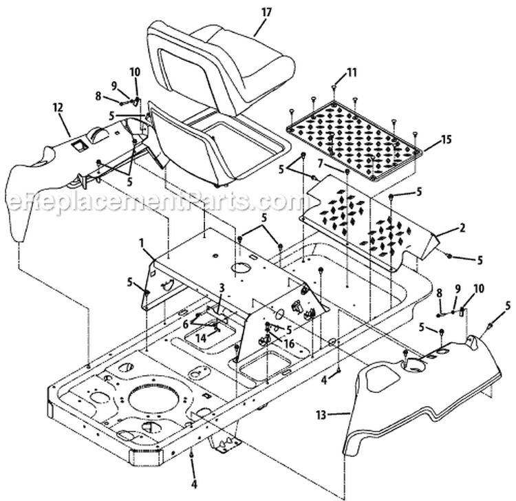 Page I Diagram and Parts List for 17AF2ACP929 2009 MTD Lawn Tractor