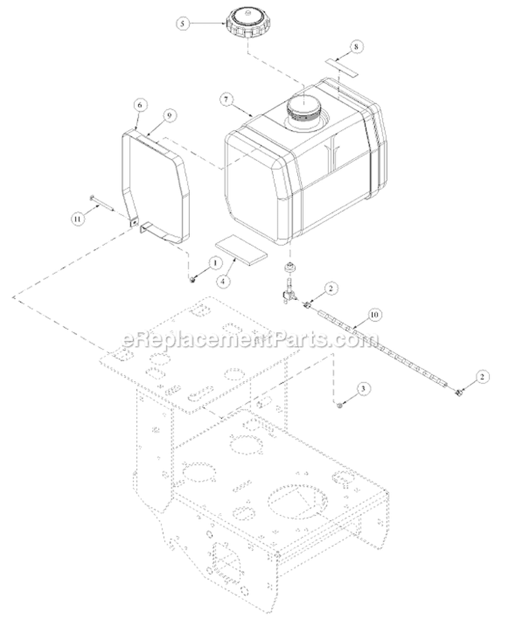 Page E Diagram and Parts List for 180H  MTD Lawn Mower