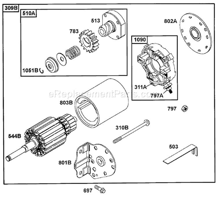 Page M Diagram and Parts List for 1852H 55AF3C5T195 MTD Lawn Mower