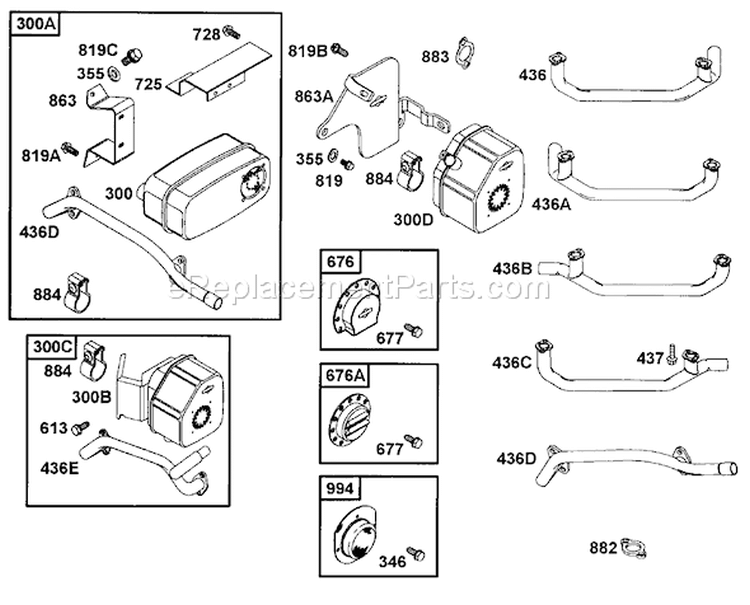 Page Y Diagram and Parts List for 1852H 55AF3C5T195 MTD Lawn Mower