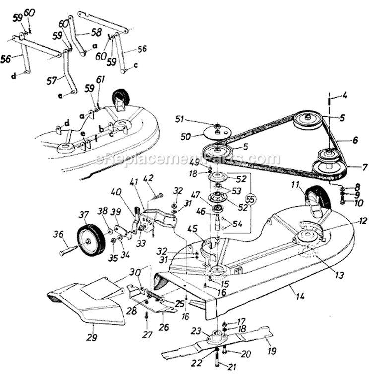 Page A Diagram and Parts List for 195-800-000 1985 MTD Lawn Tractor